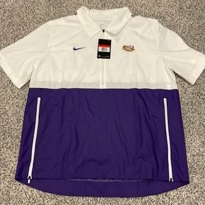 Nike mens Large LSU branded coaches jacket - NWT